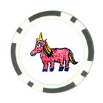 Unicorn Sketchy Style Drawing Poker Chip Card Guard