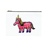 Unicorn Sketchy Style Drawing Cosmetic Bag (Large)