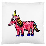 Unicorn Sketchy Style Drawing Large Flano Cushion Case (One Side)