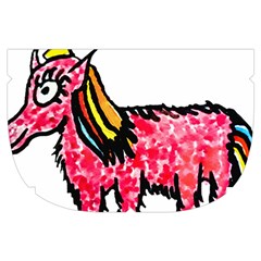 Unicorn Sketchy Style Drawing Make Up Case (Small) from ArtsNow.com Side Left
