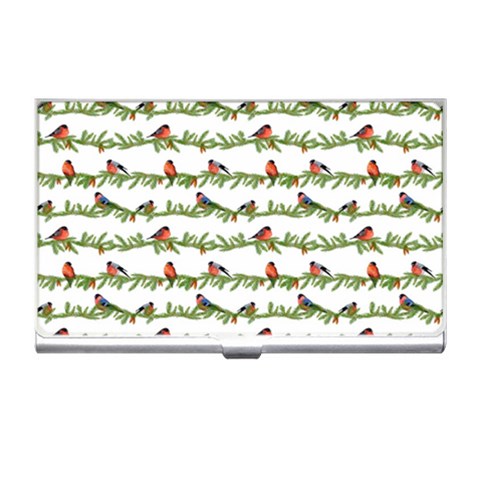 Bullfinches On The Branches Business Card Holder from ArtsNow.com Front