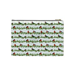 Bullfinches On The Branches Cosmetic Bag (Medium) from ArtsNow.com Back