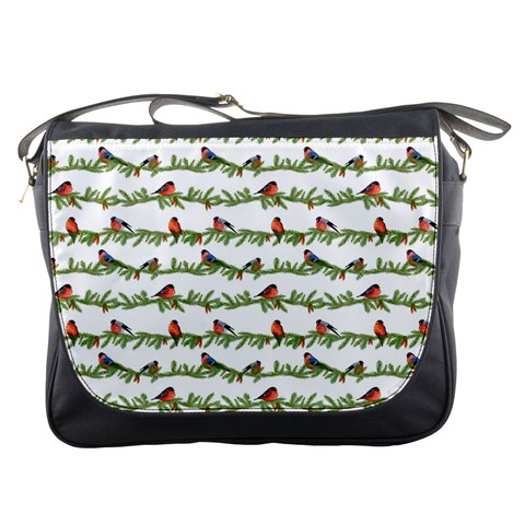 Bullfinches On The Branches Messenger Bag from ArtsNow.com Front