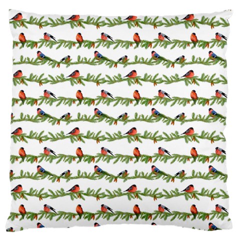 Bullfinches On The Branches Standard Flano Cushion Case (One Side) from ArtsNow.com Front