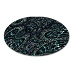 Emerald Distortion Oval Magnet