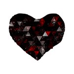 Gothic Peppermint Standard 16  Premium Flano Heart Shape Cushions