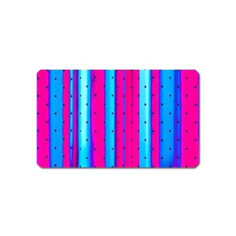 Warped Stripy Dots Magnet (Name Card) from ArtsNow.com Front