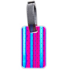 Warped Stripy Dots Luggage Tag (two sides) from ArtsNow.com Back