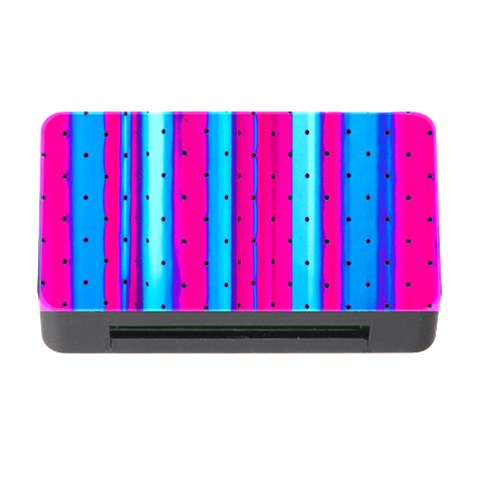 Warped Stripy Dots Memory Card Reader with CF from ArtsNow.com Front