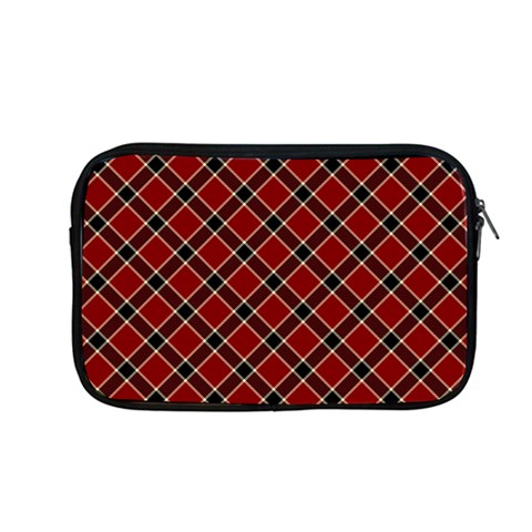 Dark red tartan, retro buffalo plaid, tiled pattern Apple MacBook Pro 13  Zipper Case from ArtsNow.com Front