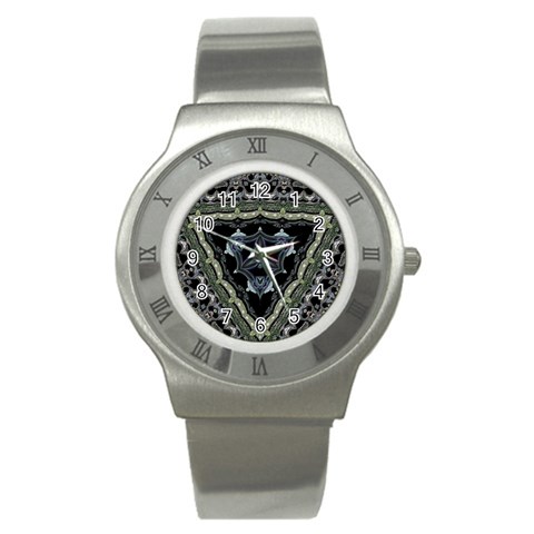 Folksy Trinity Stainless Steel Watch from ArtsNow.com Front