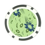 Folk flowers print Floral pattern Ethnic art Poker Chip Card Guard (10 pack)
