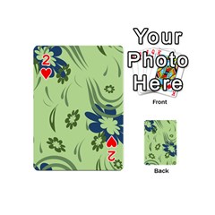 Folk flowers print Floral pattern Ethnic art Playing Cards 54 Designs (Mini) from ArtsNow.com Front - Heart2