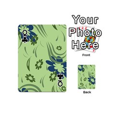 Queen Folk flowers print Floral pattern Ethnic art Playing Cards 54 Designs (Mini) from ArtsNow.com Front - ClubQ