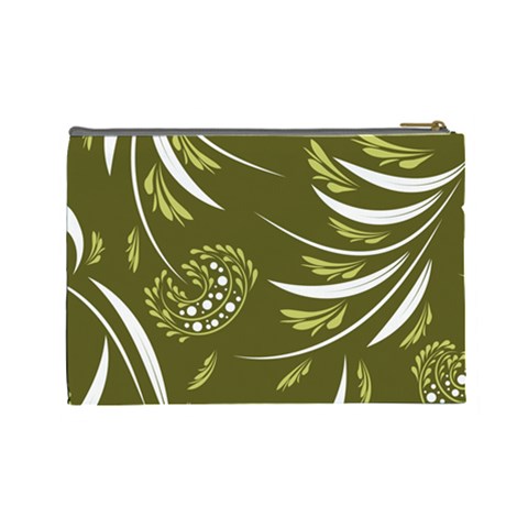 Folk flowers print Floral pattern Ethnic art Cosmetic Bag (Large) from ArtsNow.com Back