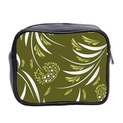 Folk flowers print Floral pattern Ethnic art Mini Toiletries Bag (Two Sides) from ArtsNow.com Back