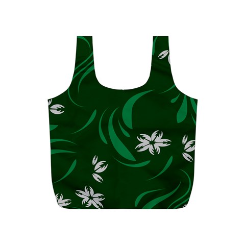 Folk flowers print Floral pattern Ethnic art Full Print Recycle Bag (S) from ArtsNow.com Front