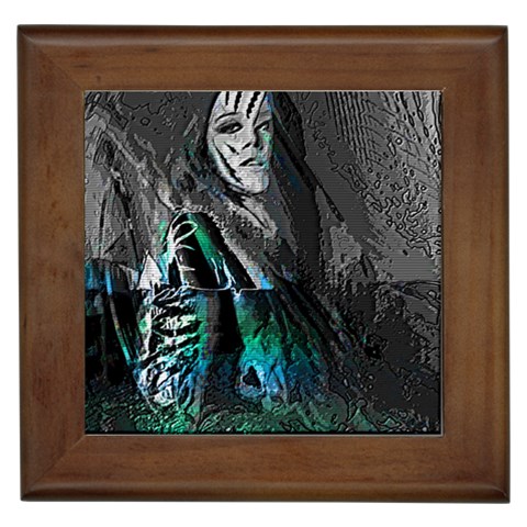Glitch Witch Framed Tile from ArtsNow.com Front