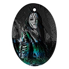 Glitch Witch Oval Ornament (Two Sides) from ArtsNow.com Front