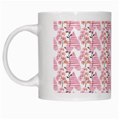 Floral White Mugs from ArtsNow.com Left