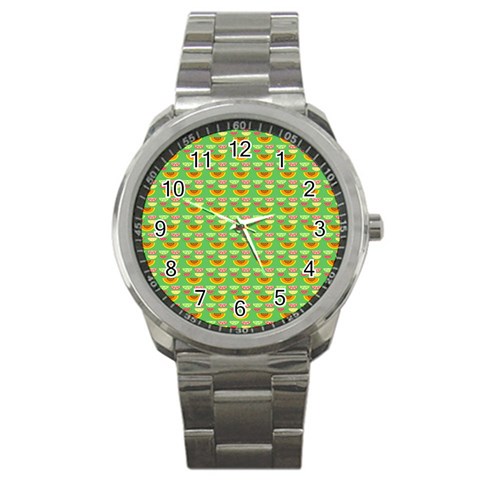 Fruits Sport Metal Watch from ArtsNow.com Front