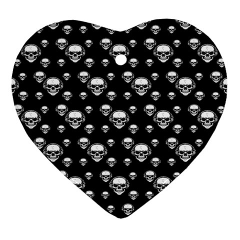 Skullmusician Ornament (Heart) from ArtsNow.com Front