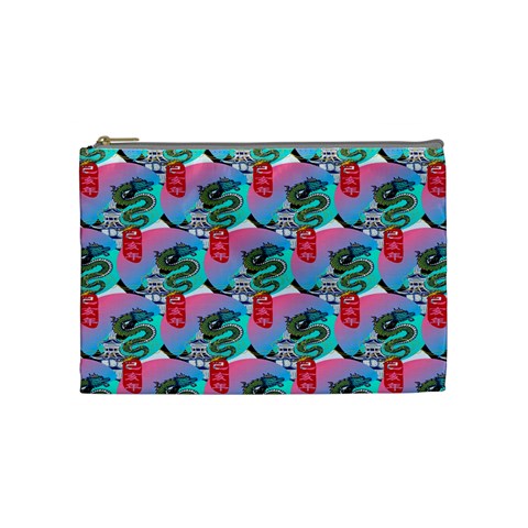 Retro Snake Cosmetic Bag (Medium) from ArtsNow.com Front