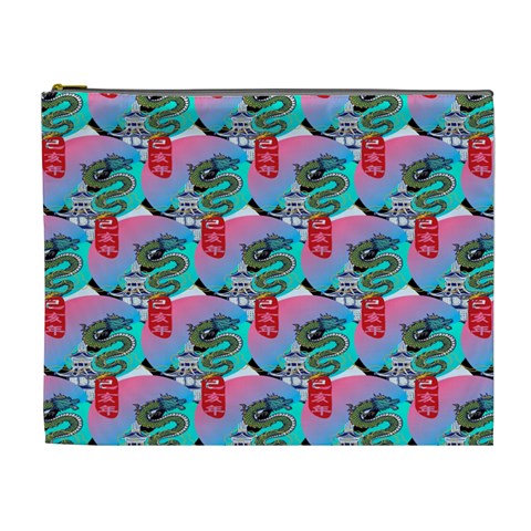 Retro Snake Cosmetic Bag (XL) from ArtsNow.com Front