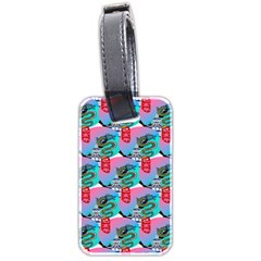 Retro Snake Luggage Tag (two sides) from ArtsNow.com Back
