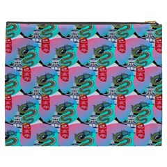 Retro Snake Cosmetic Bag (XXXL) from ArtsNow.com Back