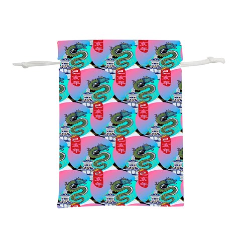 Retro Snake Lightweight Drawstring Pouch (M) from ArtsNow.com Front