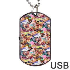 Retro Color Dog Tag USB Flash (Two Sides) from ArtsNow.com Front