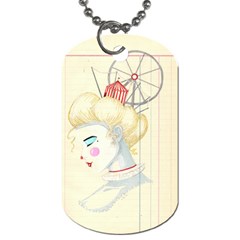 clown maiden Dog Tag (Two Sides) from ArtsNow.com Front