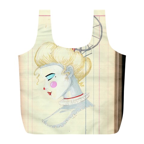 clown maiden Full Print Recycle Bag (L) from ArtsNow.com Front