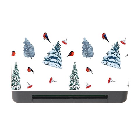 Christmas Trees And Bullfinches Memory Card Reader with CF from ArtsNow.com Front