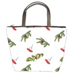 Rowan Branches And Spruce Branches Bucket Bag