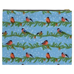 Bullfinches On Spruce Branches Cosmetic Bag (XXXL) from ArtsNow.com Back
