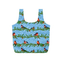 Bullfinches On Spruce Branches Full Print Recycle Bag (S) from ArtsNow.com Back