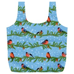Bullfinches On Spruce Branches Full Print Recycle Bag (XL) from ArtsNow.com Front