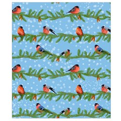 Bullfinches On Spruce Branches Waist Pouch (Large) from ArtsNow.com Back Strap