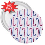 Christmas candy 3  Buttons (100 pack) 