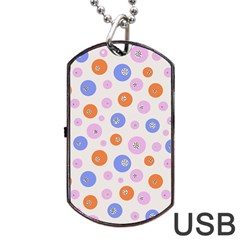 Colorful Balls Dog Tag USB Flash (Two Sides) from ArtsNow.com Front