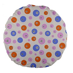 Colorful Balls Large 18  Premium Round Cushions from ArtsNow.com Back