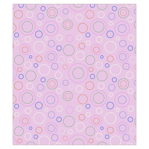 Multicolored Circles On A Pink Background Drawstring Pouch (Small) from ArtsNow.com Front
