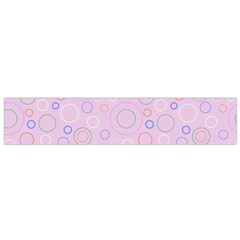 Multicolored Circles On A Pink Background Small Flano Scarf from ArtsNow.com Back