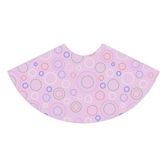 Multicolored Circles On A Pink Background Midi Sleeveless Dress from ArtsNow.com Skirt Back