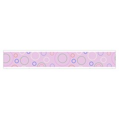 Multicolored Circles On A Pink Background Make Up Case (Medium) from ArtsNow.com Zipper Back