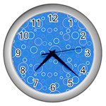 Circles Wall Clock (Silver)