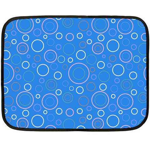 Circles Double Sided Fleece Blanket (Mini)  from ArtsNow.com 35 x27  Blanket Front