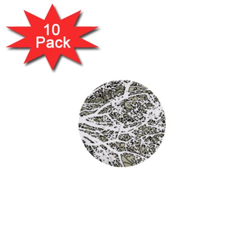 Linear Art Botanic Illustration 1  Mini Buttons (10 pack)  from ArtsNow.com Front